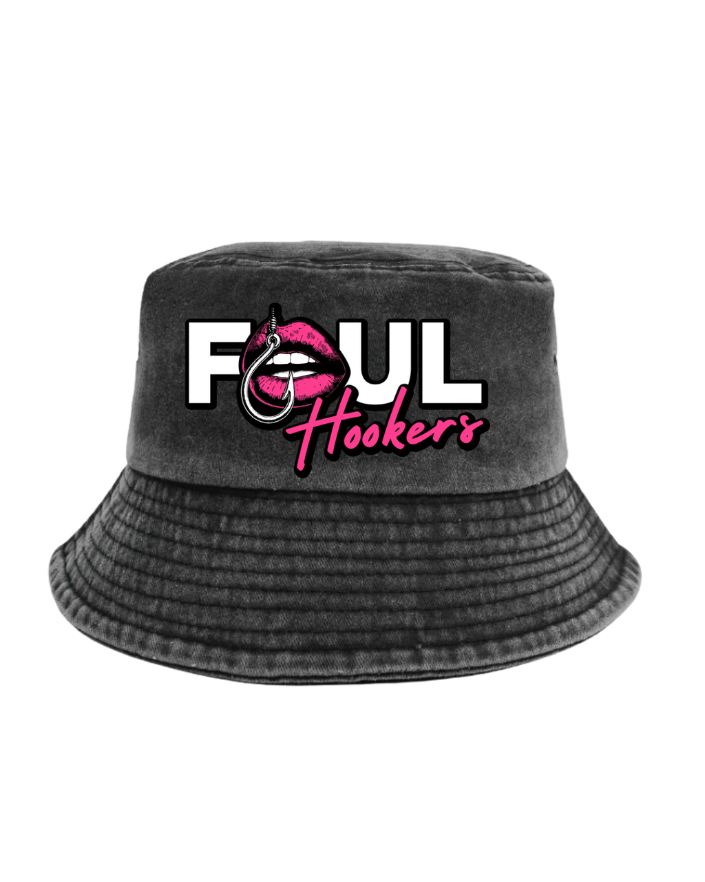 The Foul Hookers Wild Black Bucket Hat