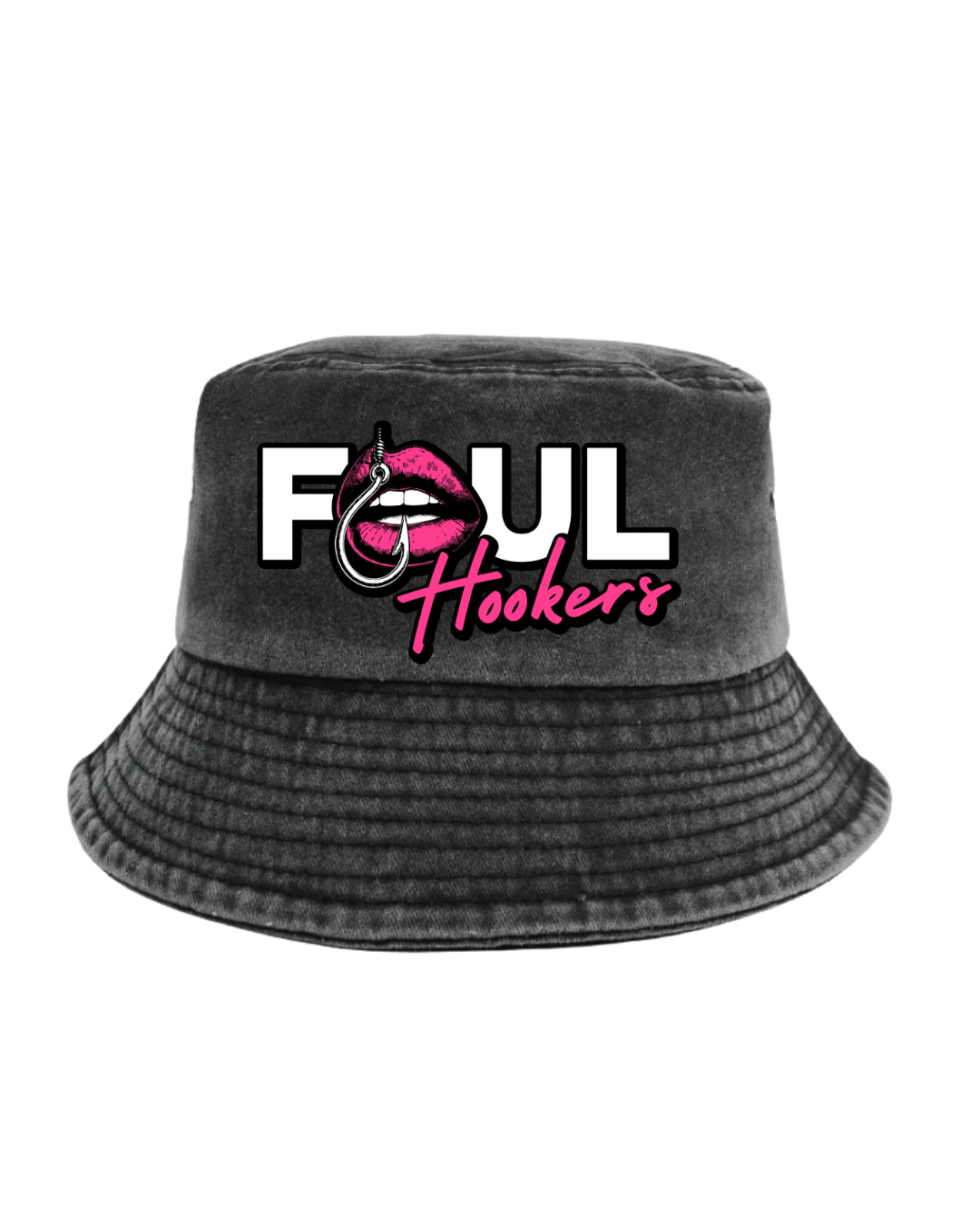 The Foul Hookers Wild Black Bucket Hat