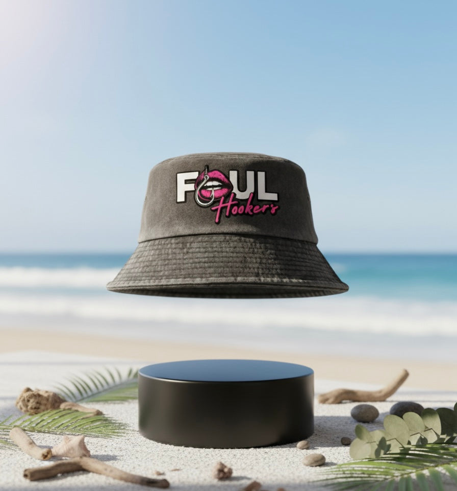The Foul Hookers Wild Black Bucket Hat