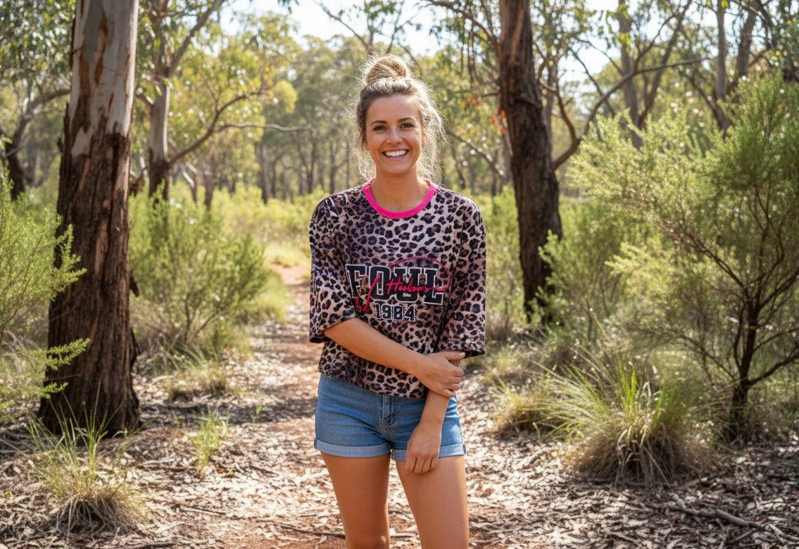 The Foul Hookers Wild Leopard Print Fishing Shirt (PRE-ORDER)