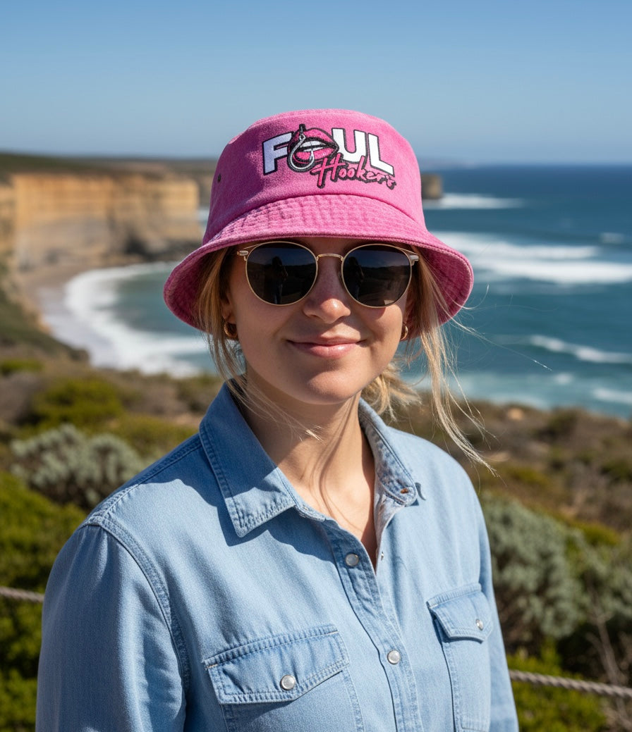 The Foul Hookers Wild Pink Bucket Hat
